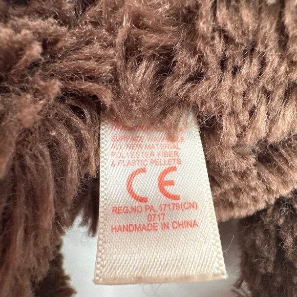 Ty Mookie Brown Plush Monkey Stuffed Toy 8" Polyester Fibers Plastic Beads Handm - Picture 6 of 14